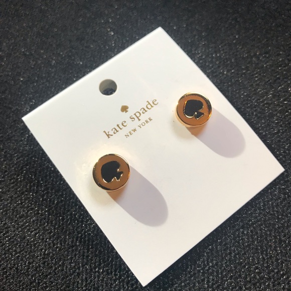 Kate Spade Black Spade Earrings